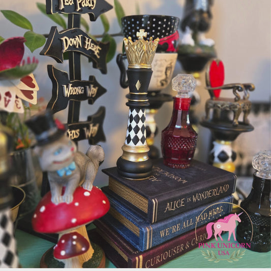 Alice in Wonderland Tea Party Birthday Invitation | Black & White | Editable Canva Template | Whimsical Tea Party Invite | Instant Download